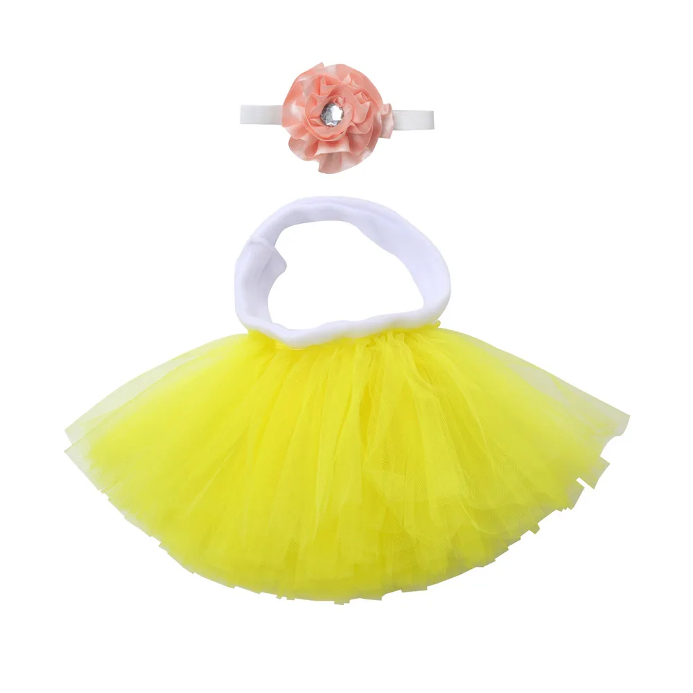 LONSANT/фатиновая юбка для новорожденных девочек фотосессии малышей + повязка на