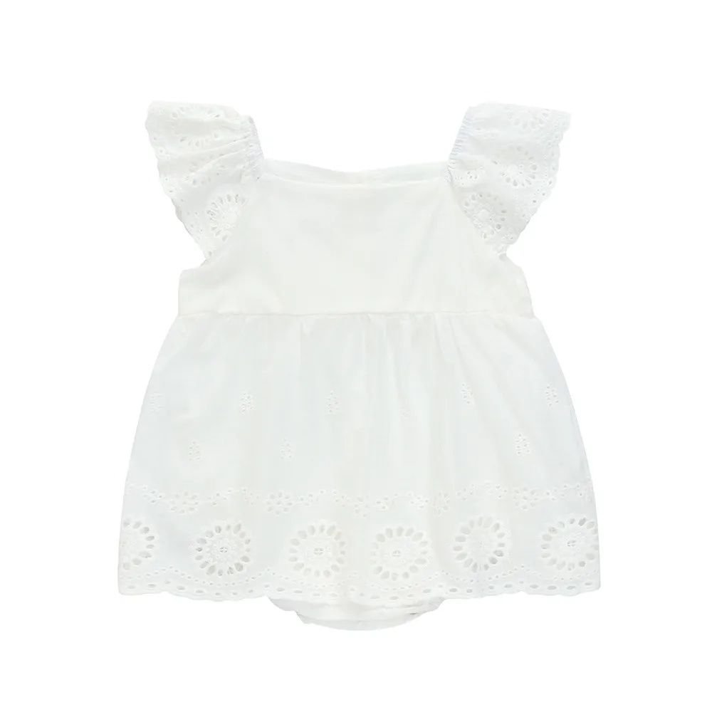 Одежда для новорожденных девочек летний кружевной комбинезон маленьких одежда