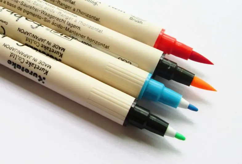 ZIG маркеры для ткани Kuretake Brush ручка двойной наконечник DIY Япония|kuretake brush pen|brush