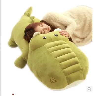 

Stuffed animal crocodile army green crocodile plush toy about 160cm doll huge 63 inch toy throw pillow cushion toy t725
