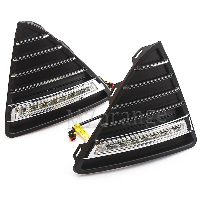 MZORANGE для Ford Focus 3 MK3 2012 2013 DRL дневные ходовые огни Светодиодный дневной противотуманный фонарь Водонепроницаемый затемняющий стиль реле - Цвет: Type 2