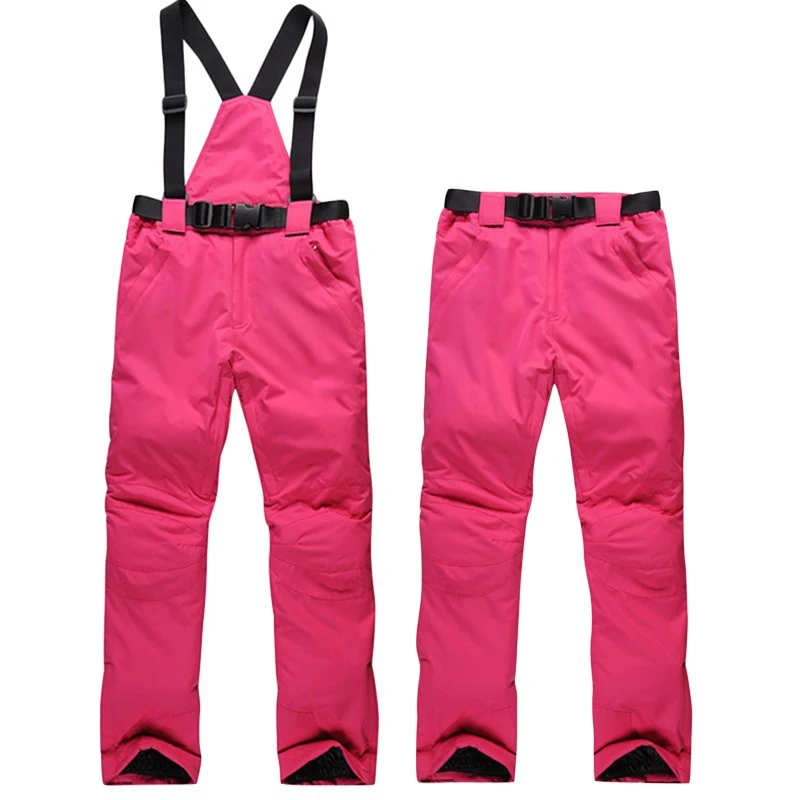 

Free Shipping women ski pant solid waterproof windproof and thermal candy color trousers winter outdoor sport bib pant