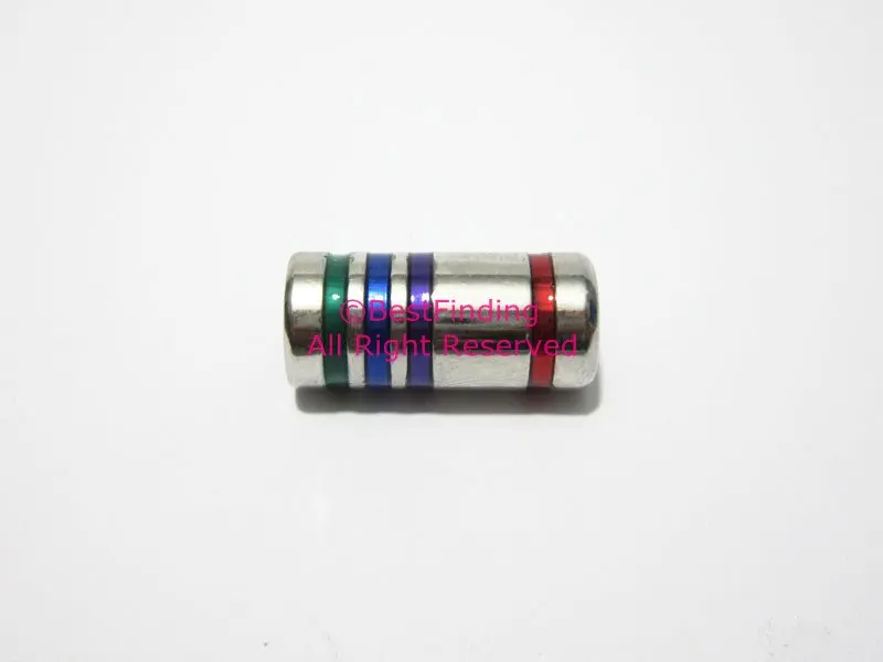 6 мм круглая прочная Магнитная застежка неоновая полоса с родиевым покрытием