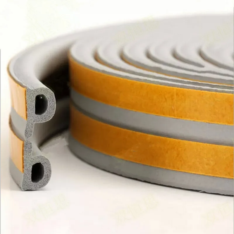 Уплотнительная лента типа P длиной 5 м для окон прокладка из пеноматериала