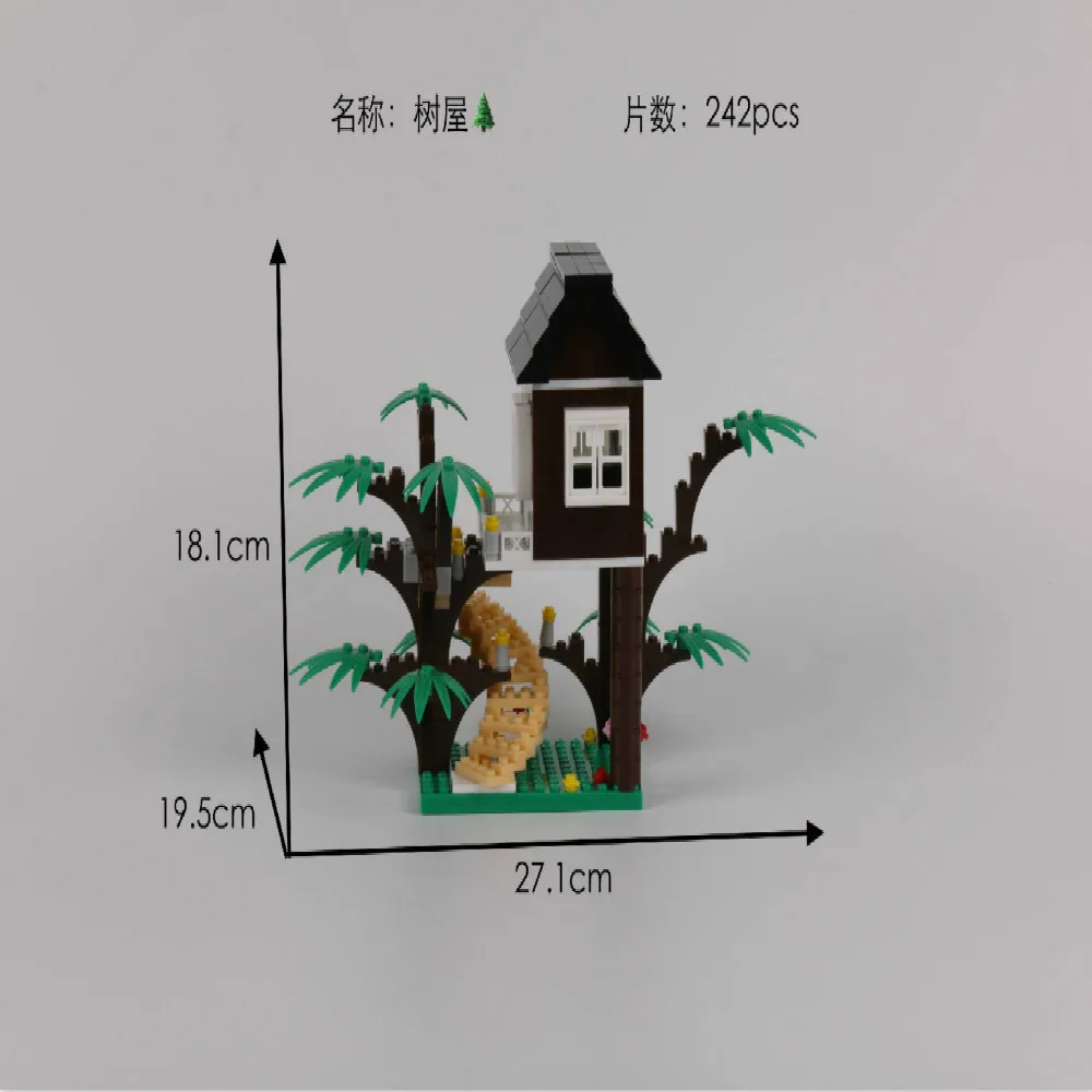 LONGDA радует высоким Совместимость Alpinia Oxyphylla Building Block игрушечный конструктор