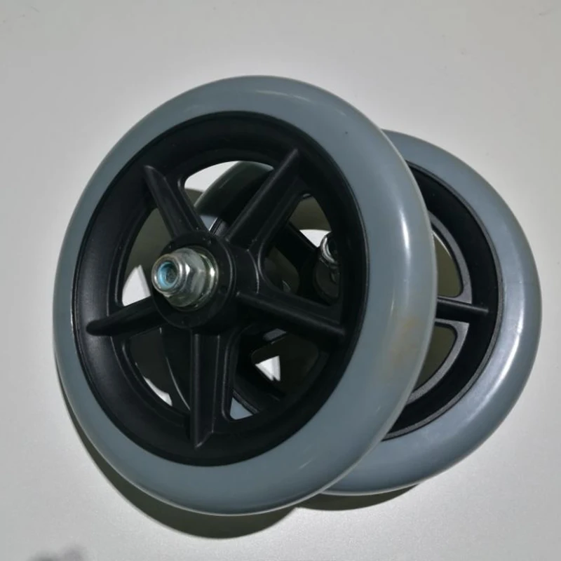 1xpair 6 &quotколесики передние колеса для ручной инвалидной коляски цвет серый|wheels for