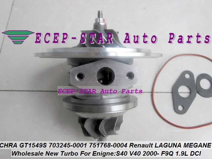 Картридж Turbo CHRA GT1549S 751768 5004S для Renault Laguna Megane Scenic Trafic Volvo S40 V40 F9Q F9Q740 1.9L 105HP|cartridge