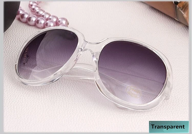 Ретро Классические солнцезащитные очки для женщин овальной формы Oculos De Sol Feminino Модные солнцезащитные очки для женщин брендовая дизайнерская цена солнцезащитные очки для девочек - Цвет линз: Transparent-Black