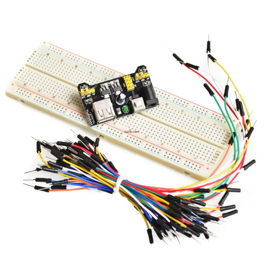 【SIMPLE ROBOT】 3 V/5V MB102 макет модуль питания + MB-102 830 точек Solderless Прототип макетная