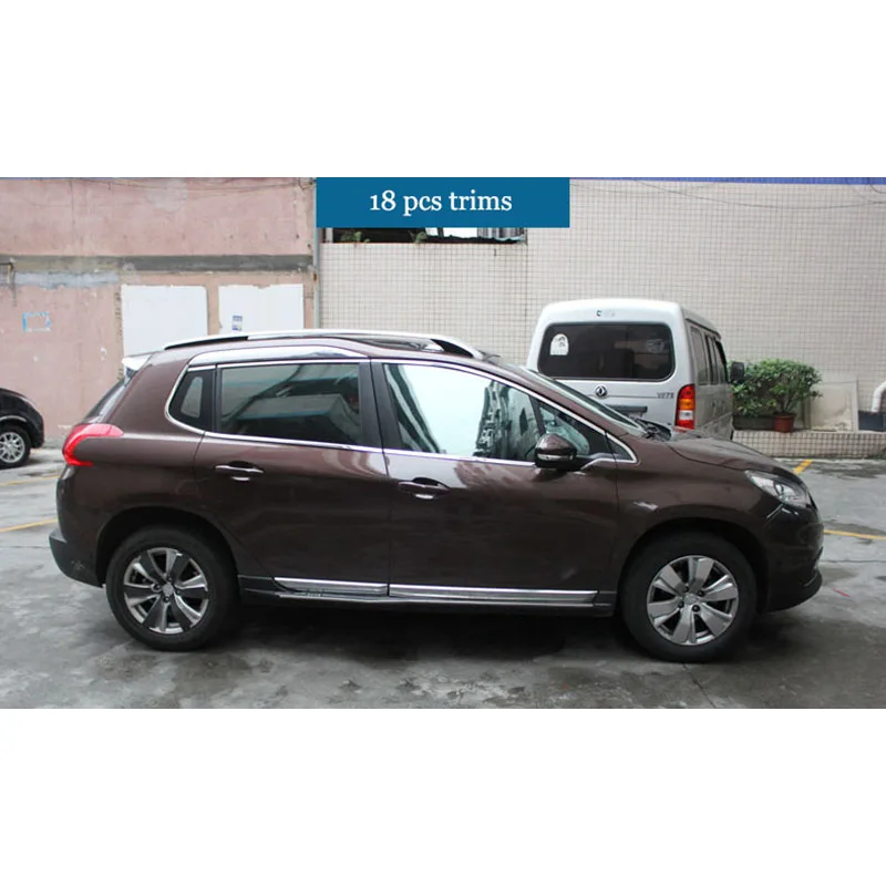 Стеклоподъемник lsrtw2017 304 из нержавеющей стали для peugeot 2008 2013 2014 2015 2016 2017|trim|trim car |