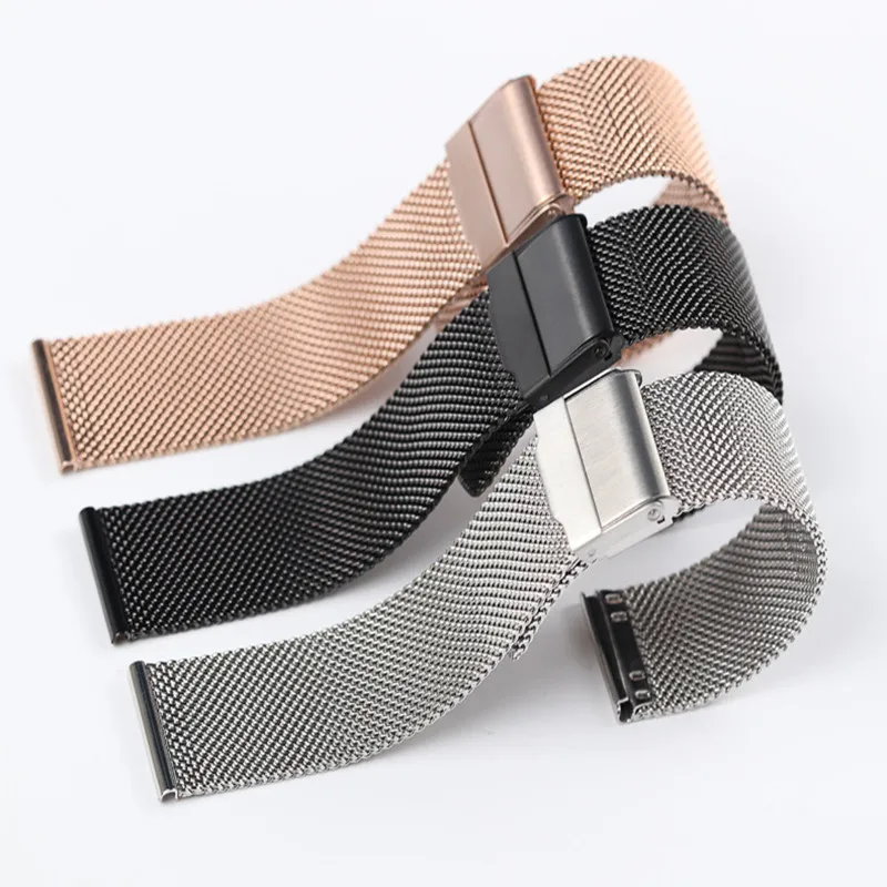 14mm 16mm 18mm 20mm Watch Strap with For Dw Mesh Belt Stainless Steel Braided Milan | Наручные часы