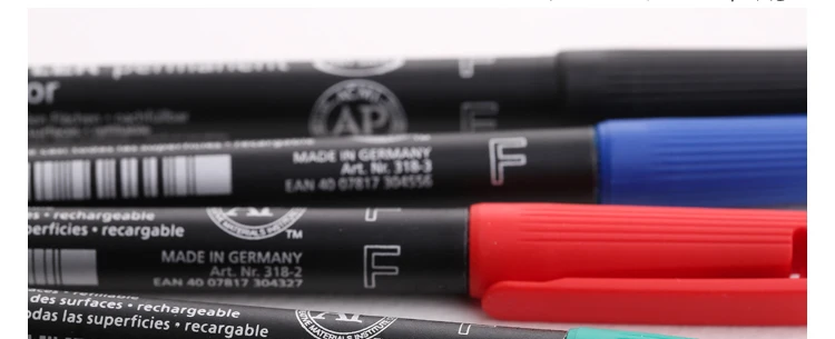 4 шт. Staedtler на масляной основе маркер для CD/маркер для пленки Перманентный IumoColor 313S 318F 317 м 0,4/0,6/1,0 мм красный/синий/зеленый/черный