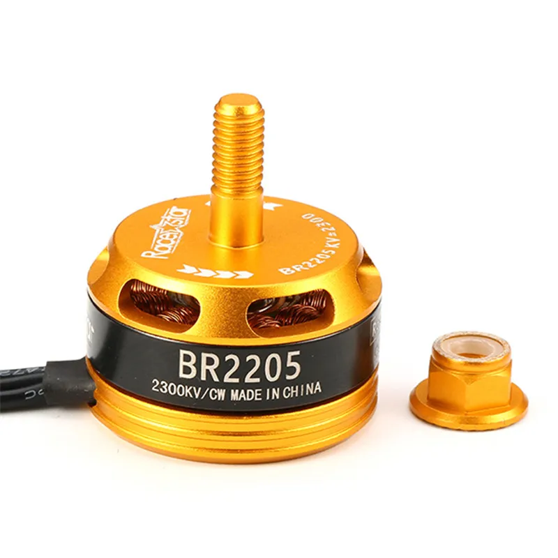 Racerstar Racing Edition 2205 BR2205 2300KV 2 4S бесщеточный мотор CW CCW желтый для QAV250 ZMR250 260 гоночный