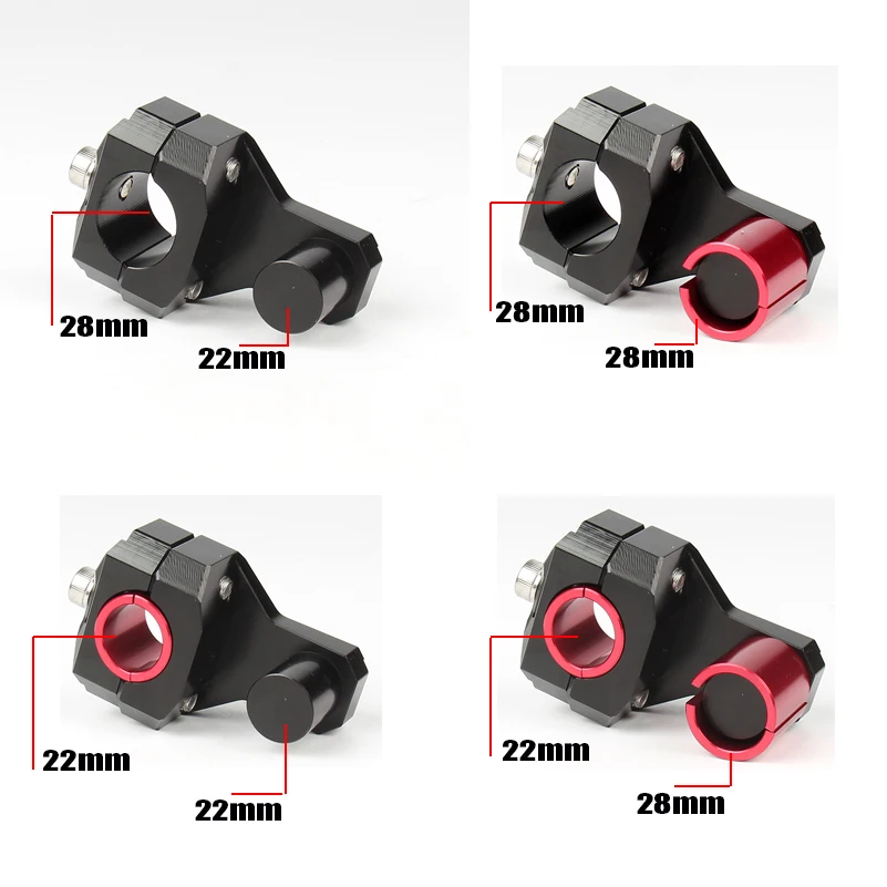CNC мотоцикл бар зажимы поднятый руль ручка стойки для руля черный для 22 мм 7/"-28 мм 1-1/8 жир бар яма грязи мото велосипед