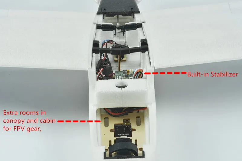 ZOHD Talon черный/белый OP 860 мм размах крыльев AIO V-Tail EPP FPV крыло RC самолет PNP w/FPV готов Ограниченная серия гироскоп