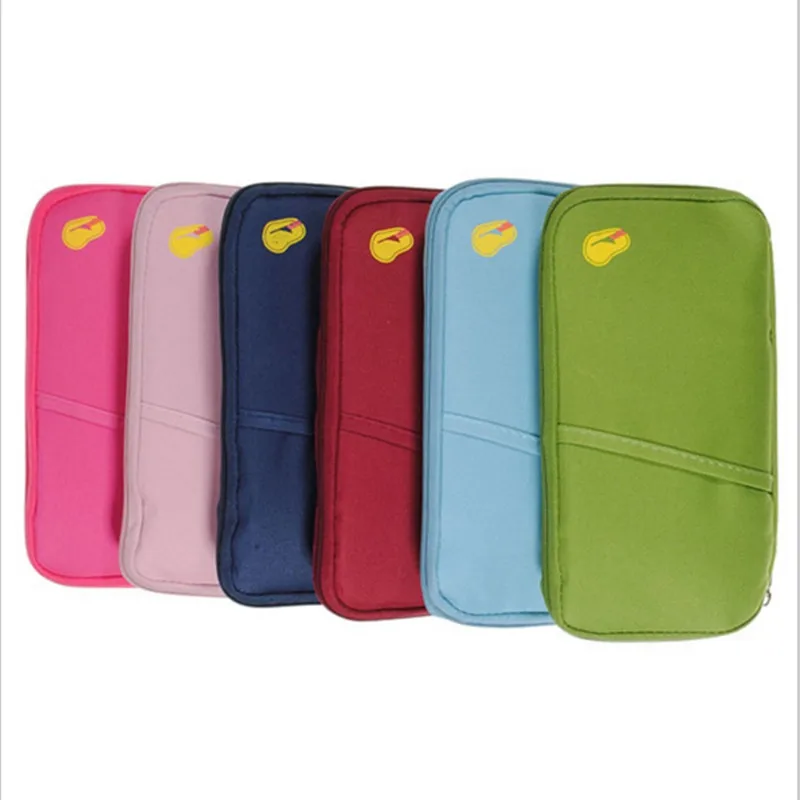 QOONG Travel Accessories Bags Polyester Passport Cover Credit Cards Tickets Holder Purse Organizer Size:13 x 25 2 cm BL1-007 | Багаж и
