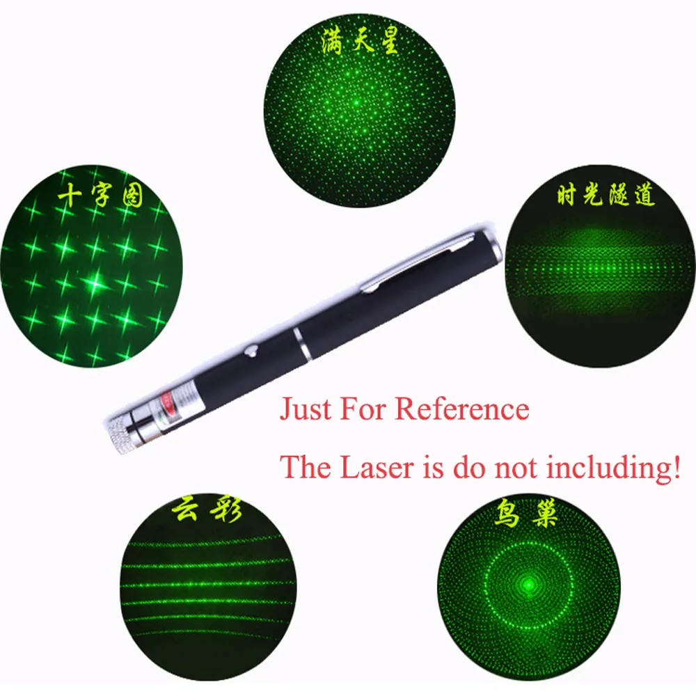 5pcs Green Laser Sight 303 CNC Lasers Pointer Powerful device Adjustable Focus Lazer with Star Cap(Does not include laser) | Спорт и