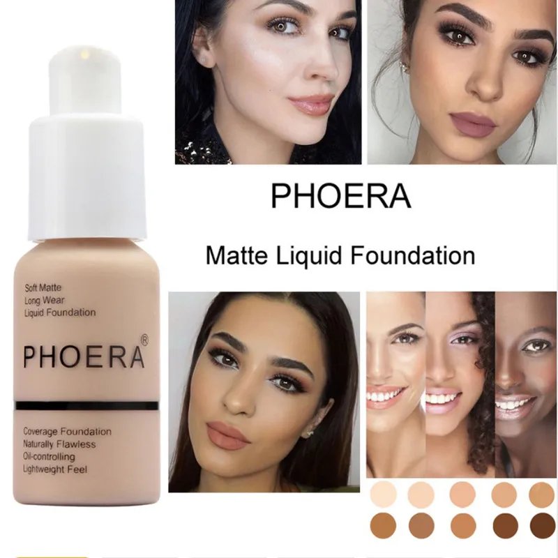 PHOERA Beauty новинка 30 мл тональный крем Мягкая матовая длинная одежда контроль