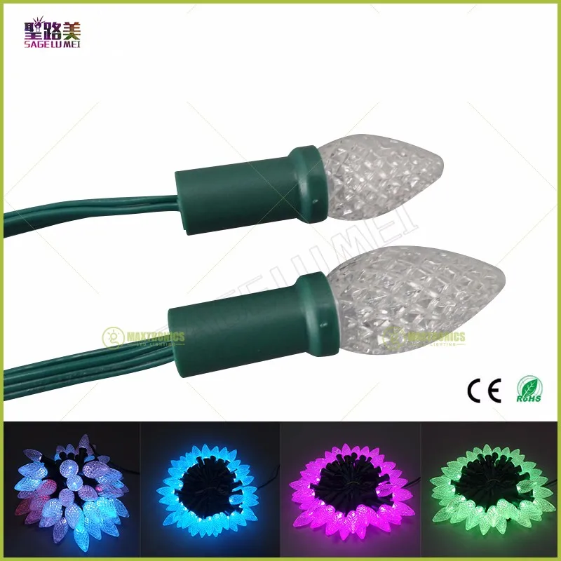 Оптовая продажа 500 шт. 10 лотов C7/C9 DC12V WS2811 адресная RGB полноцветная светодиодная
