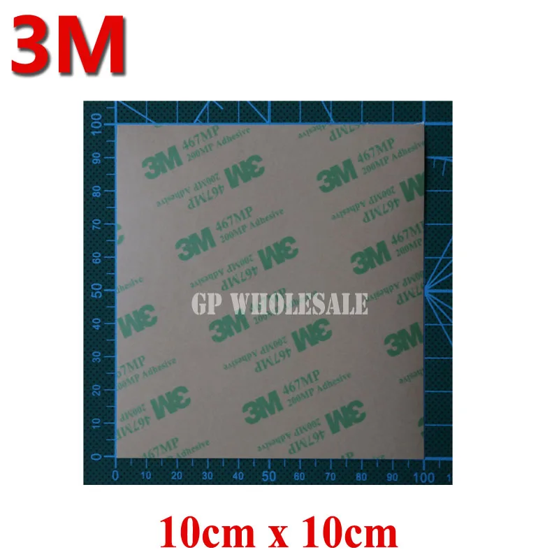 

5PCS 10cmx10cmx0.05mm Clear 3M 467 467MP 200MP Double Sided Adhesive Tape For Touch Screen Iphone LED LCD Nameplate