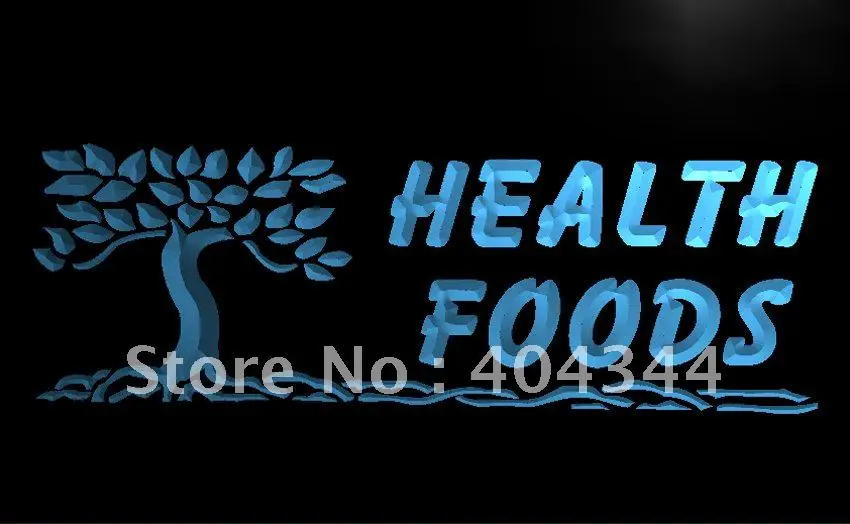 

LB263- OPEN Health Foods Products LED Neon Light Sign home decor crafts