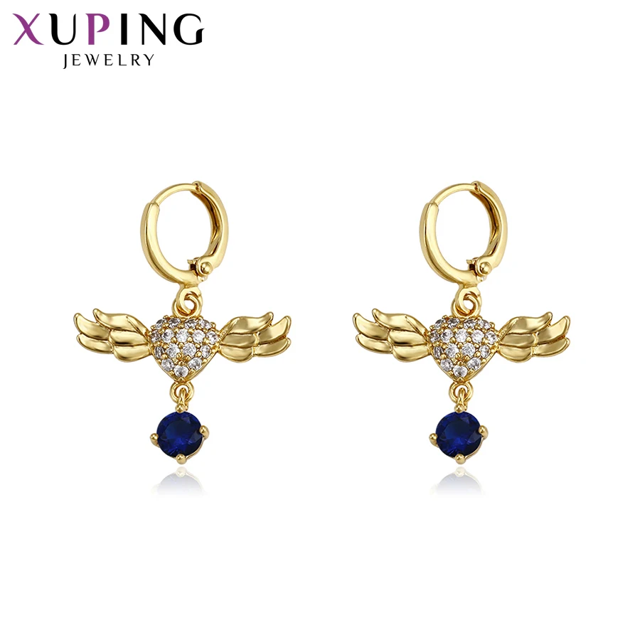 Xuping модные висячие серьги в форме крыльев элегантные позолоченные ювелирные