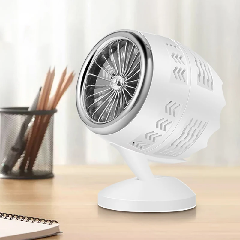 Креативный двухлопастной мини Usb вентилятор для офиса дома портативный