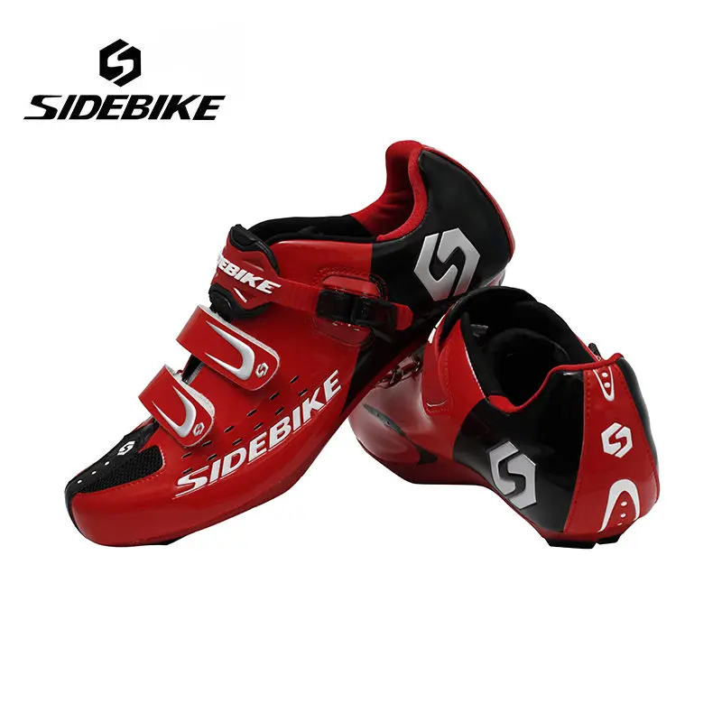 Sidebike, мужская спортивная обувь для велоспорта, велосипедная обувь для шоссейного велосипеда, спортивная обувь, кроссовки, Autolock, Sapato Ciclismo, европейский размер 40-46 - Цвет: red