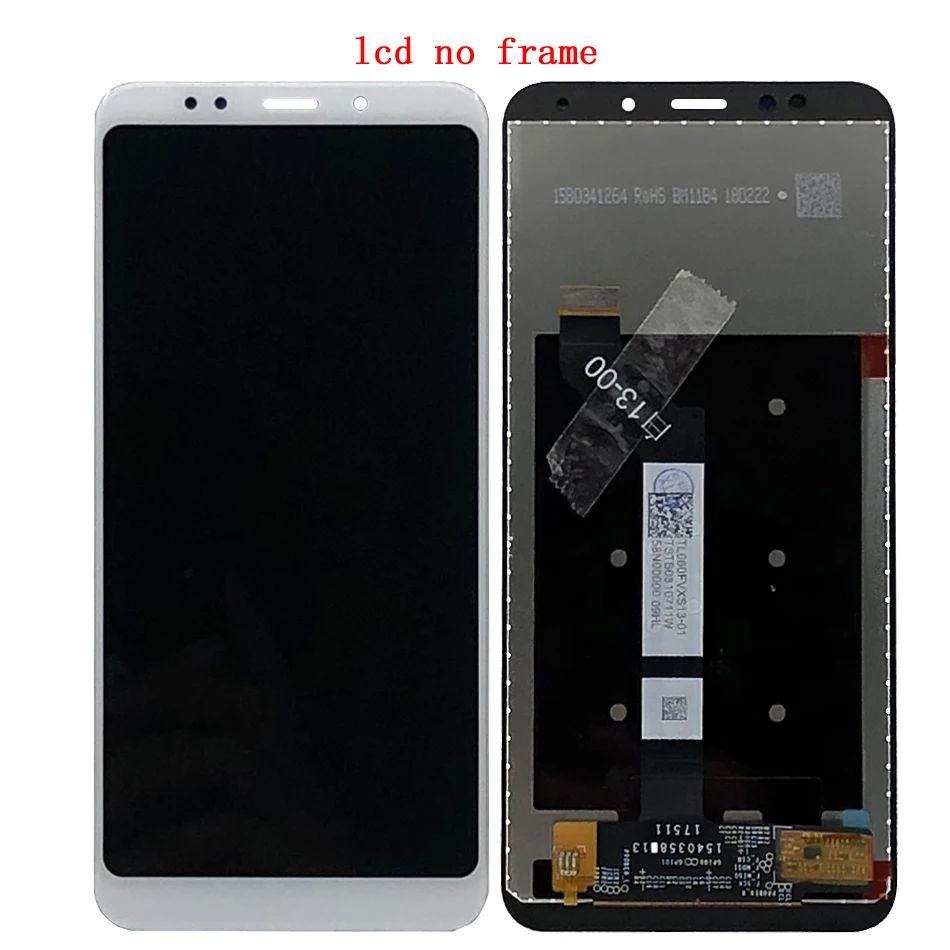 100% тест ЖК дисплей для Xiaomi Redmi 5 Plus дигитайзер сенсорный экран сборка рамка Redmi5