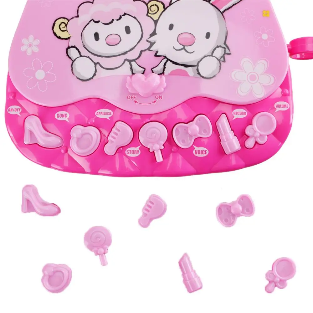 Детский микрофон беспроводной портативный сумка форма для детей с динамиком