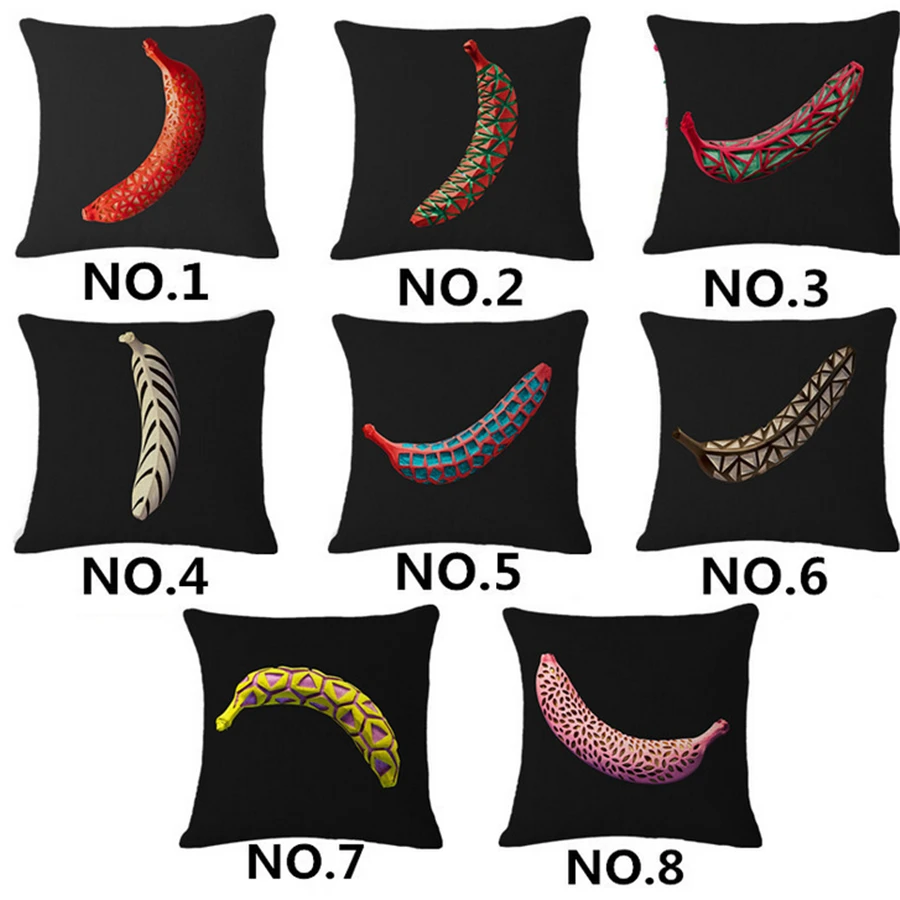 3D банан тропические фрукты декоративные наволочки для дивана мягкий офисный