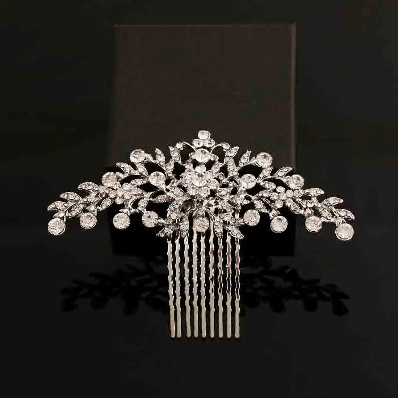 Женские свадебный гребень KMVEXO со стразами 2018|wedding hair accessories|hair accessories for bridesbridal wedding