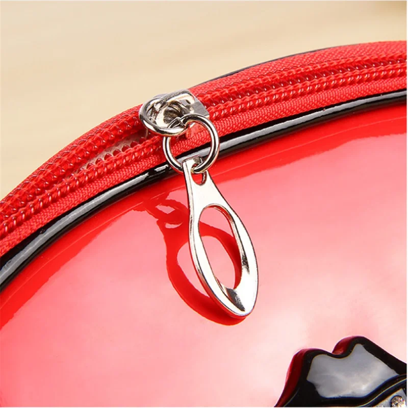 Женская косметичка из искусственной кожи для макияжа маленькая Портативная