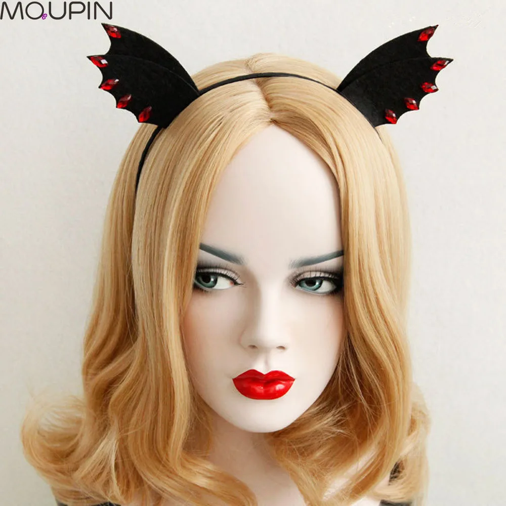 MQUPIN летучая мышь чудовище ухо демон эльфы косплей алмаз паук паутина лебедь