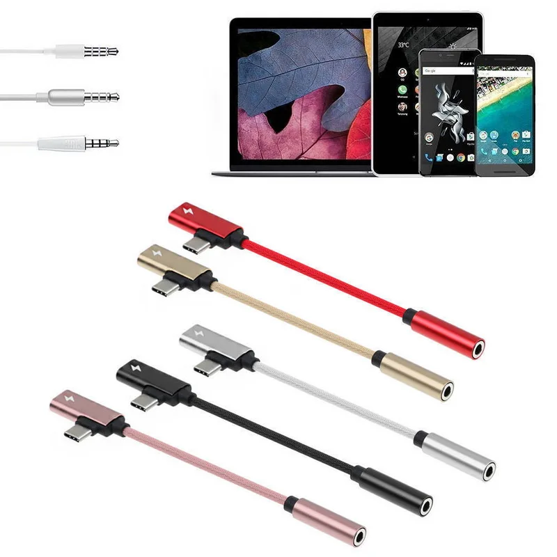 NOWAL USB Type C Audio Type-C to Jack 3.5mm Earphone Cable Phone Case For Xiaomi Mi 6 8 A1 A2 Mix 3 Capa |