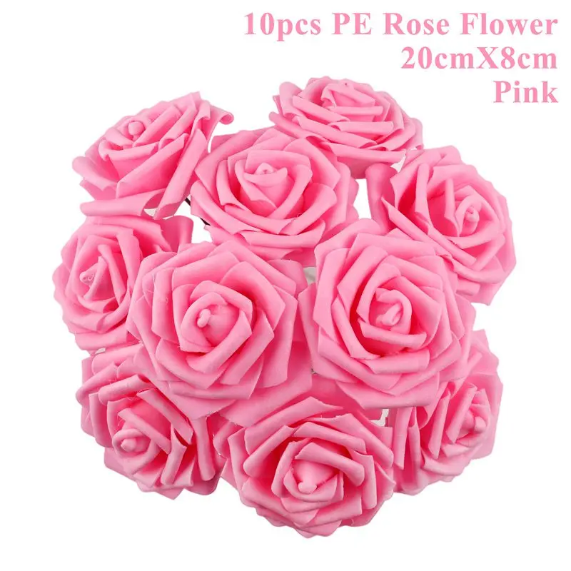 Pink rose QIFU 1 день рождения девочки вечерние украшения Дети первый день рождения Декор баннер День рождения воздушные шары один год первый день рождения украшения - Цвет: Pink rose