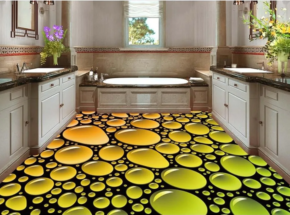 3d обои водонепроницаемые 3D трехмерные прозрачные капельки воды ПВХ