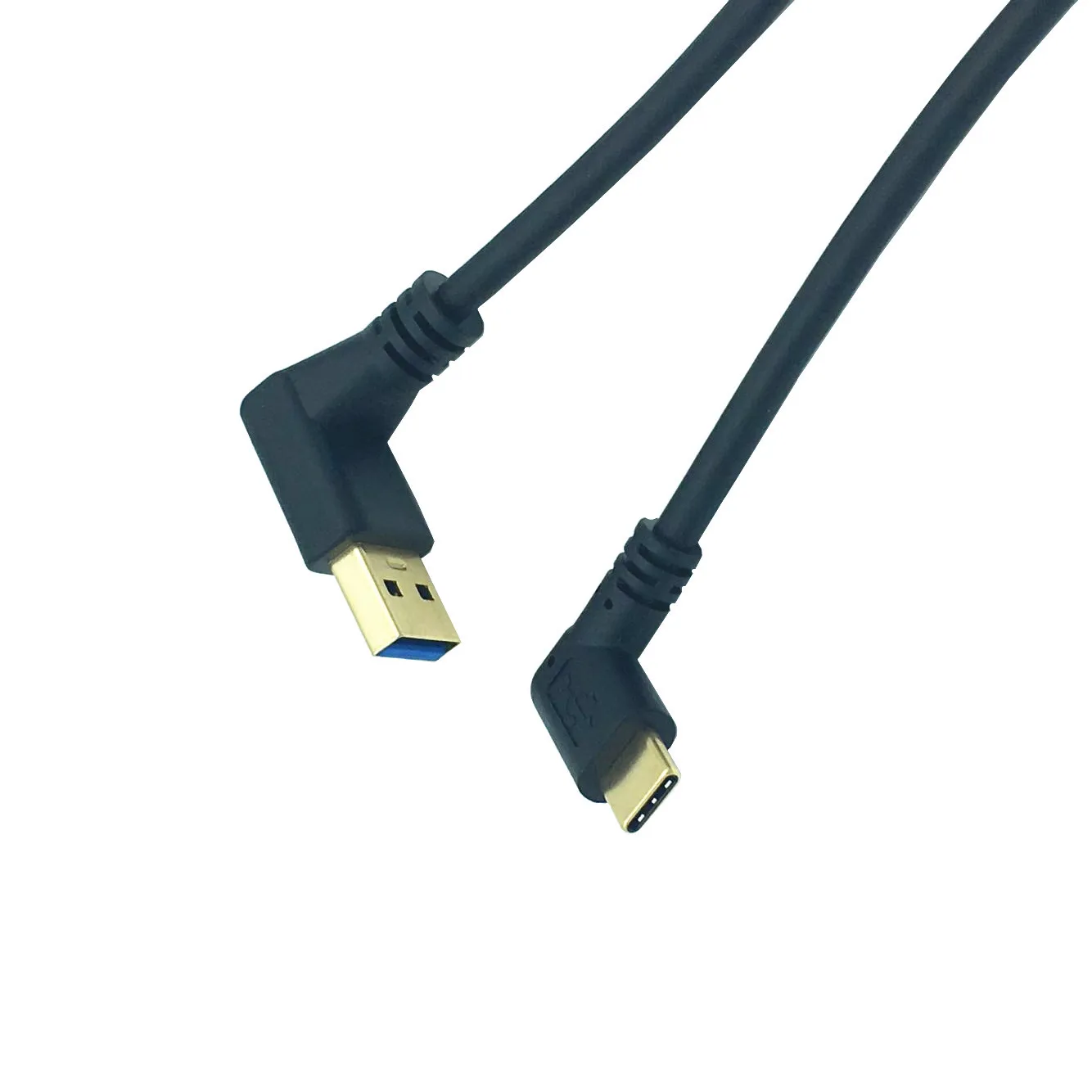 Позолоченные USB3.0 AM изгиб/Тип С Боковой изгиб компьютер Тетрадь телефон кабель