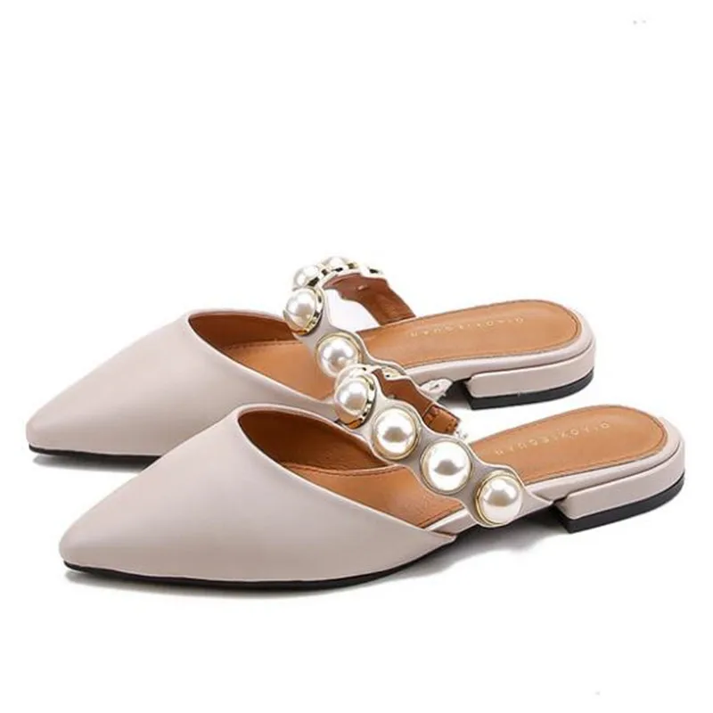 Diweini женская обувь Slingback летние сандалии для женщин Повседневное обувь Острый носок элегантный на низком каблуке вечерние свадебные D8