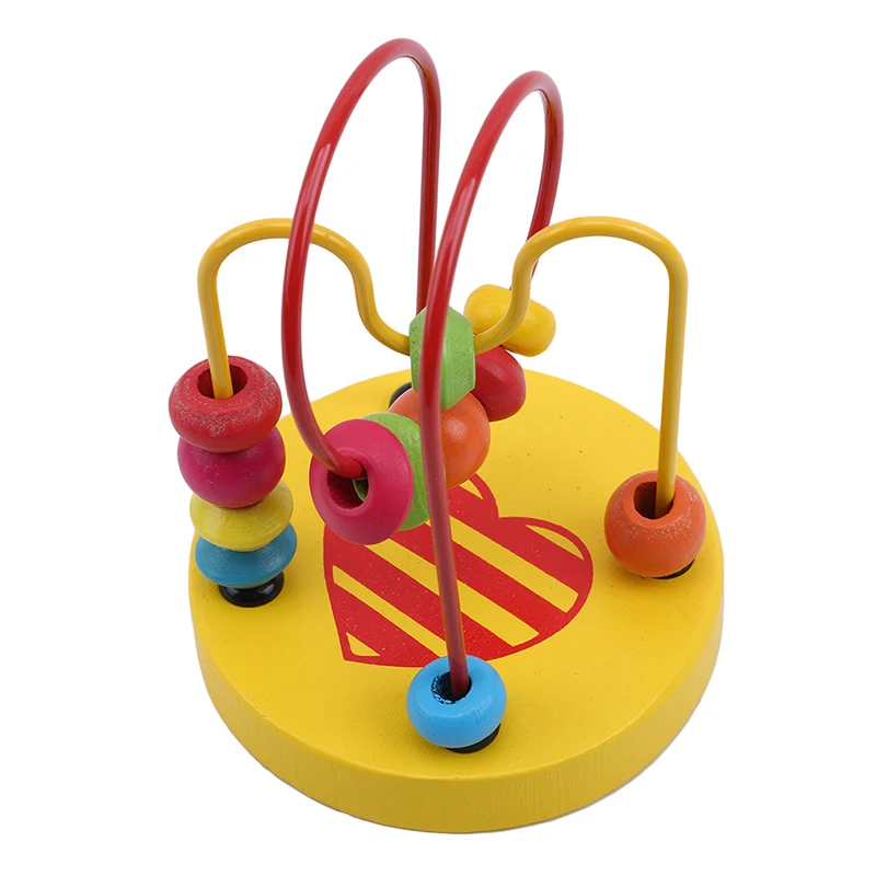 

Детские красочные бусины из бисера, деревянные мини-бусины для раннего развития, умная модель 2020, детские развивающие игрушки
