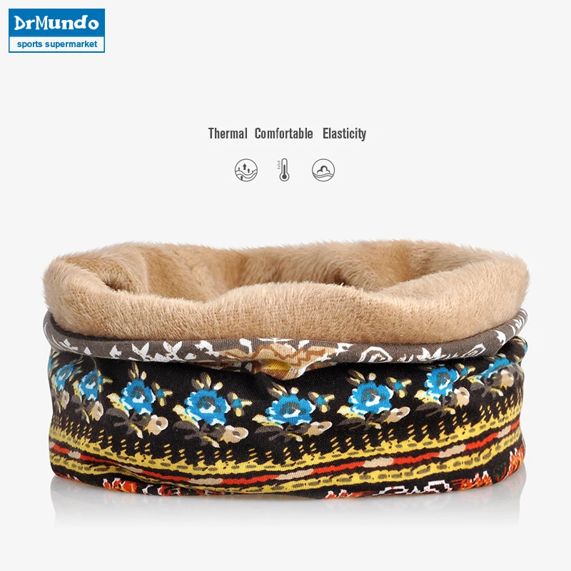 Мужская лыжная маска коричневая зимняя флисовая Шапочка теплые бархатные