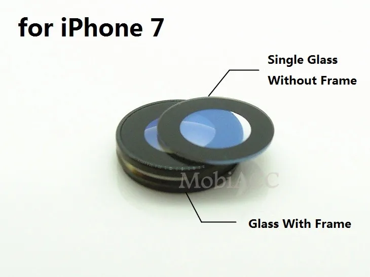 Оригинальный объектив камеры 2 шт./лот для iPhone 7 Сапфировое стекло с/без рамки 4 7|lens