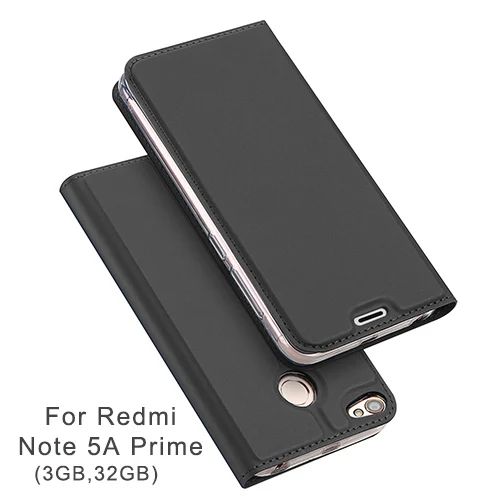 DUX DUCIS Флип из искусственной кожи чехол для Xiaomi Redmi Примечание 5A Prime кошелек чехол для Xiomi Redmi Note 5A Prime Pro 3g 32GB 5,5 Funda - Цвет: Gray for 5A Prime