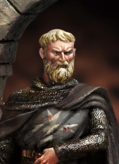 Неокрашенный набор масштаб 1/32 54 мм средневековые крестовики солдаты фигурка