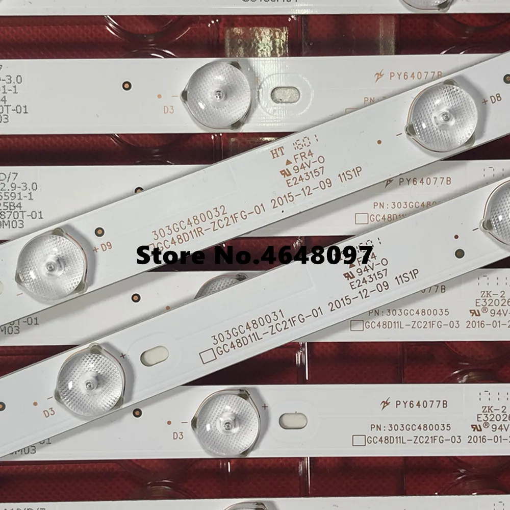 Светодиодный подсветка полосы 11 лампа для P hi ip s 48 &quotТВ BOEI480WU1 48PFF5081/T3 GC480M03 GC480M04