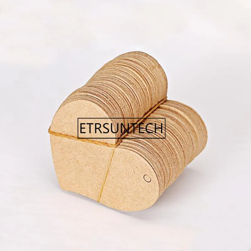 

Heart Shape Kraft Paper Hang Tags Clothing Shoes Tags Craft Gift Tags Wedding/Birthday Party Candy Boxes Price Tags 10000pcs