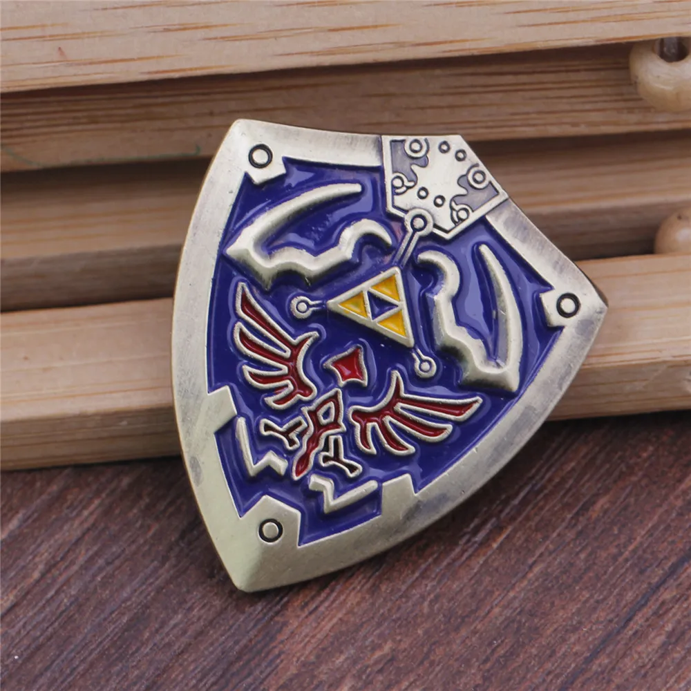 Игра Легенда о Зельде значок Ocarina of Time щит логотип косплей популярная брошь