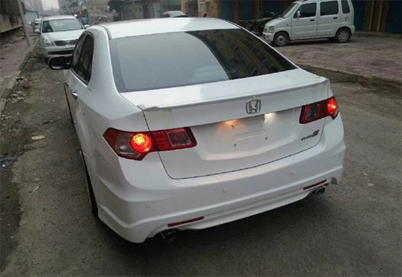 Используется для Honda accord евро mk8 спойлер 2009-2013 года настоящий углерод волокно ABS материал заднего крыла автомобиля аксессуары автомобиля рефитт