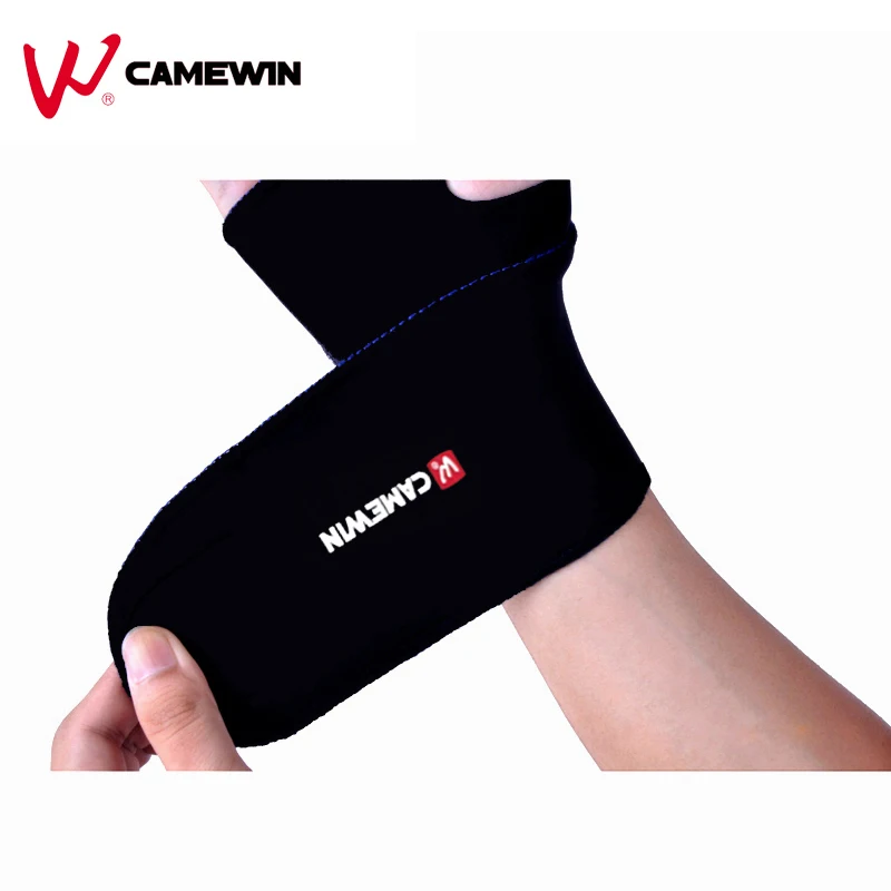 1 пара Регулируемая поддержка запястья черный шарнирный бандаж защита CAMEWIN