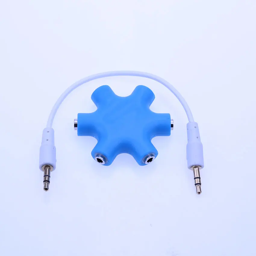 cltgxdd 3.5mm Aux Audio Cable Splitter 1 Male to 5 Female Earphone Port 3.5 Jack Share Adapter for IPhone Tablet PC MP3 MP4 | Компьютеры и